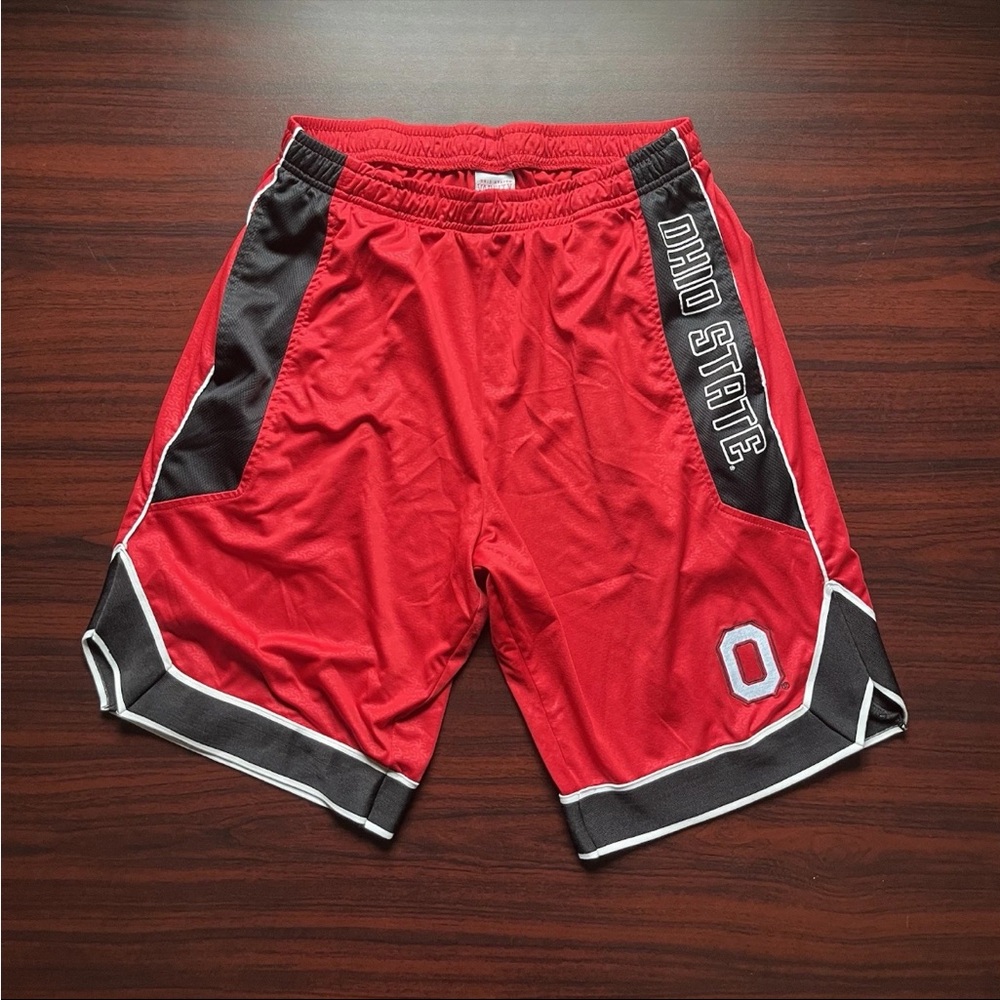 Ohio State Buckeyes Varsity Shorts Black Red NCAA Basketball Size Large